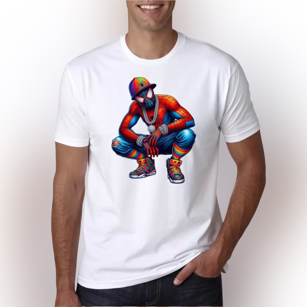 Cool Urban Hero Graphic Tee | Colorful Streetwear Style T-Shirt for Men